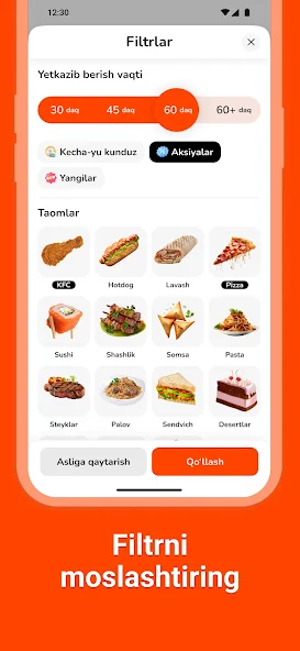 Foodly — Ilova ekranlari 2
